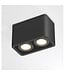 Artdelight Moderner Deckenstrahler Bronx 2L - Schwarz