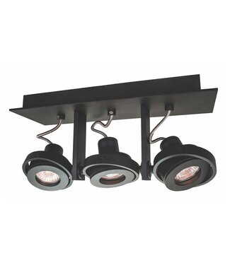 Artdelight Deckenstrahler Meist 3L - Schwarz