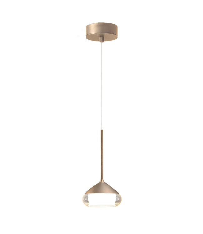 Artdelight Artdelight Design-LED-Pendelleuchte Phoenix - Champagner