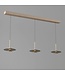 Artdelight Design-LED-Pendelleuchte Madison 3L - Champagner/Kaffee
