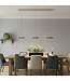 Artdelight Design-LED-Pendelleuchte Madison 3L - Champagner/Kaffee