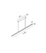 Artdelight Artdelight Moderne LED-Pendelleuchte Kondora 120 cm - Aluminium