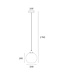 Artdelight Artdelight Glas-Pendelleuchte Marino 20 cm - Bernstein