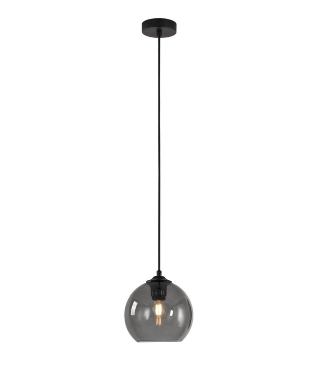 Artdelight Artdelight Glas-Pendelleuchte Marino 20 cm - Rauchgrau