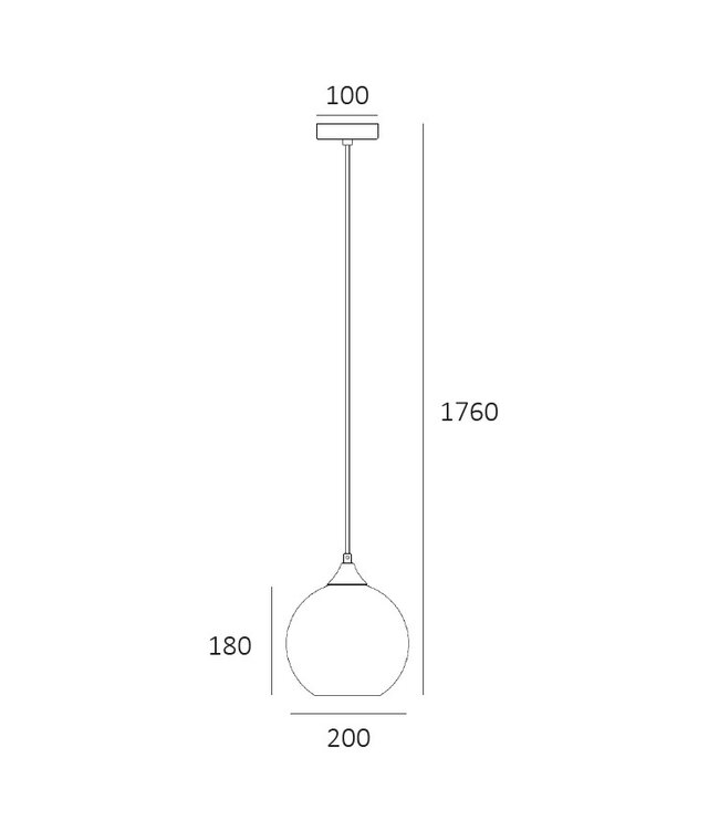 Artdelight Artdelight Glas-Pendelleuchte Marino 20 cm - Rauchgrau