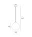 Artdelight Artdelight Glas-Pendelleuchte Marino 30 cm - Rauchgrau