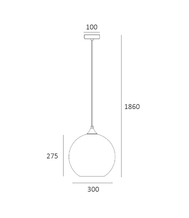 Artdelight Artdelight Glas-Pendelleuchte Marino 30 cm - Titanglas