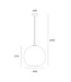 Artdelight Artdelight Glas-Pendelleuchte Marino 40 cm - Bernstein