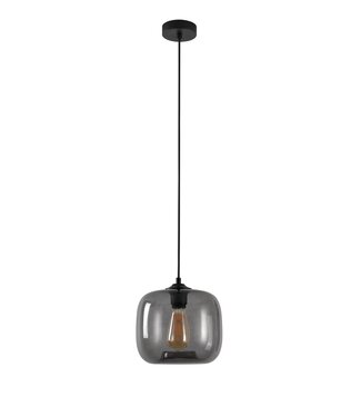 Artdelight Pendelleuchte Preston 24 cm - Rauchgrau