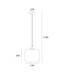 Artdelight Artdelight Glas-Pendelleuchte Preston 24 cm - Titanglas