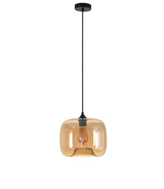 Artdelight Pendelleuchte Preston 28 cm - Bernstein