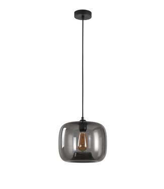 Artdelight Pendelleuchte Preston 28 cm - Rauchgrau