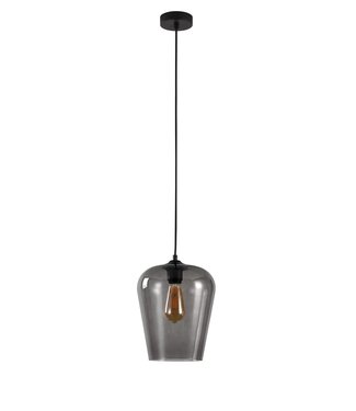 Artdelight Pendelleuchte Tombo 23 cm - Rauchgrau