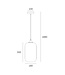 Artdelight Artdelight Glas-Pendelleuchte Botany - Rauchgrau