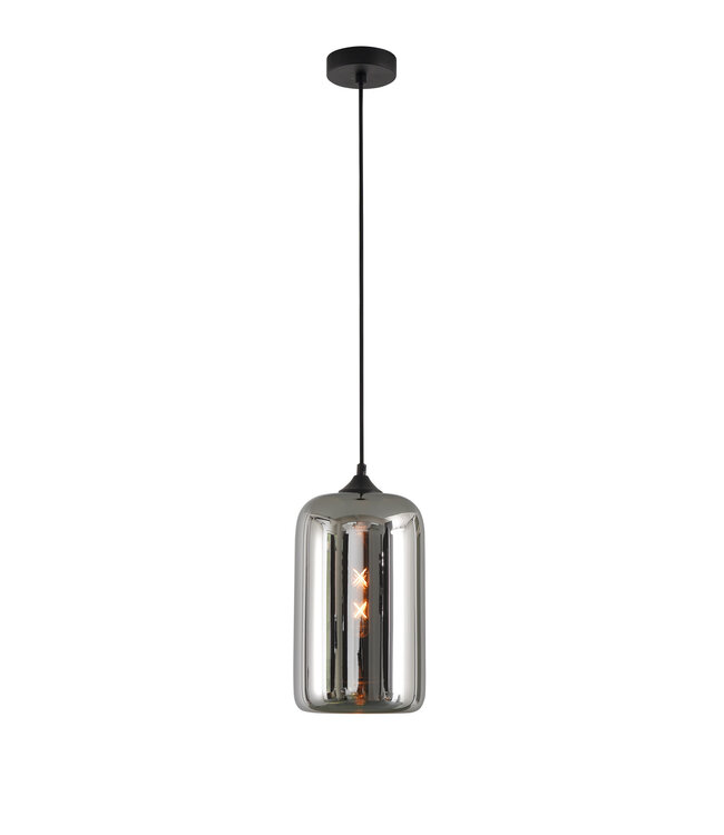 Artdelight Artdelight Glas-Pendelleuchte Botany - Titanglas