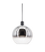 Artdelight Artdelight Glas-Pendelleuchte Rosario 20 cm - Titanglas/Klarglas