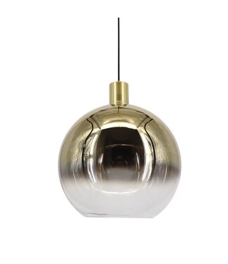 Artdelight Pendelleuchte Rosario 30 cm - Gold/Klarglas