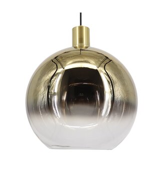 Artdelight Pendelleuchte Rosario 40 cm - Gold/Klarglas
