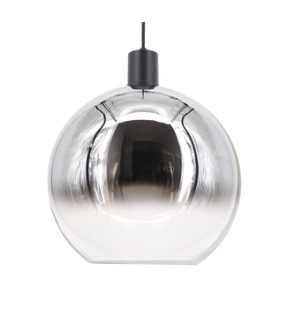 Artdelight Pendelleuchte Rosario 40 cm - Titanglas/Klarglas