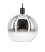 Artdelight Artdelight Glas-Pendelleuchte Rosario 40 cm - Titanglas/Klarglas