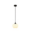 Artdelight Artdelight elegante Glas-Pendelleuchte Windsor 18,5 cm - Weiß