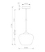 Artdelight Artdelight elegante Glas-Pendelleuchte Windsor 18,5 cm - Weiß