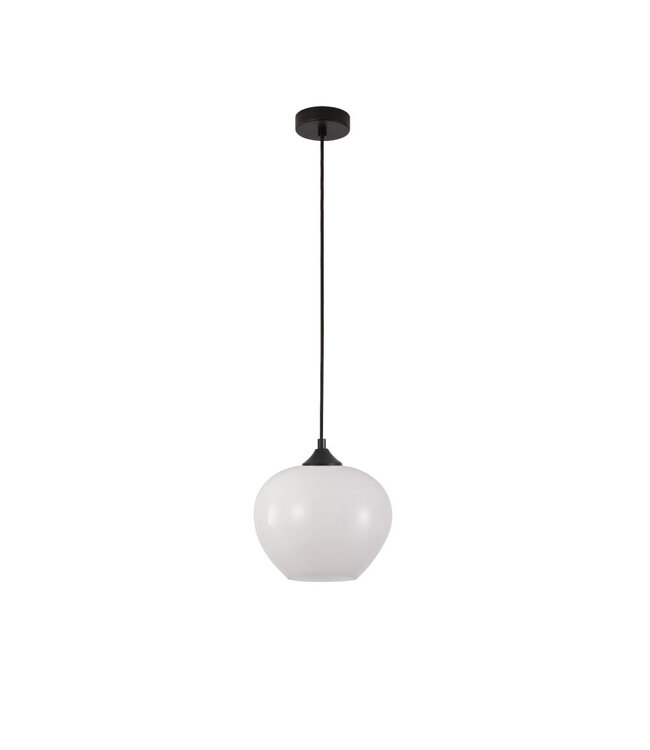 Artdelight Artdelight elegante Glas-Pendelleuchte Windsor 24 cm - Weiß