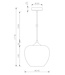 Artdelight Artdelight elegante Glas-Pendelleuchte Windsor 24 cm - Weiß