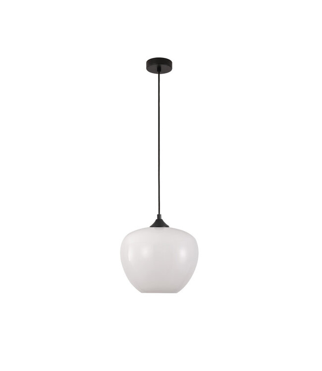 Artdelight Artdelight elegante Glas-Pendelleuchte Windsor 29 cm - Weiß
