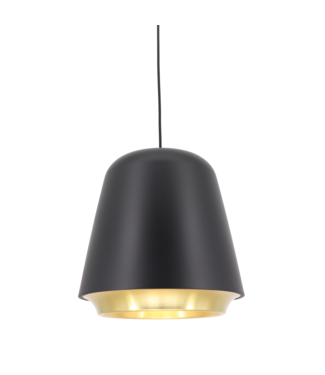 Artdelight Pendelleuchte Santiago - Schwarz/Gold