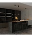 Artdelight Artdelight Design-LED-Pendelleuchte Madison - Schwarz/Rauchglas
