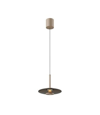 Artdelight Pendelleuchte Madison - Champagner/Kaffeeglas