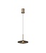 Artdelight Design-LED-Pendelleuchte Madison - Champagner/Kaffeeglas