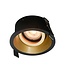 Artdelight runder GU10-Einbaustrahler Roura - Schwarz/Gold