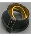 Artdelight runder GU10-Einbaustrahler Roura - Schwarz/Gold