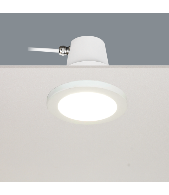 Artdelight IP65 GU10-Einbaustrahler Bados Rund - Weiß