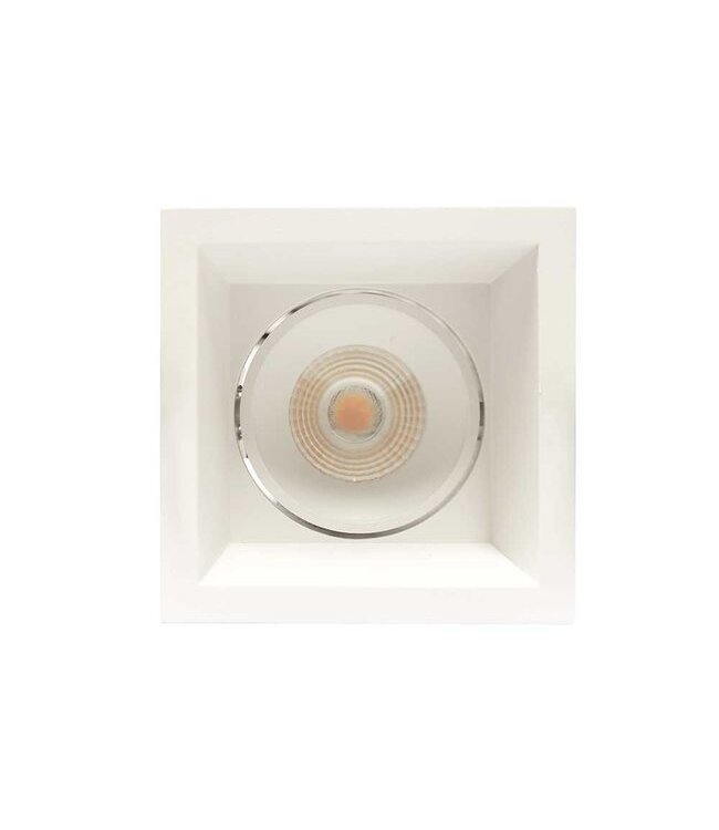 Artdelight quadratischer LED-Einbaustrahler Vibs - Weiß