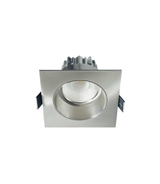 Artdelight quadratischer LED-Einbaustrahler Venice DL 2508 - Stahlgrau