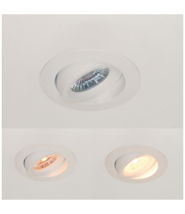 Artdelight LED-Einbaustrahler Special Dim to Warm - Weiß