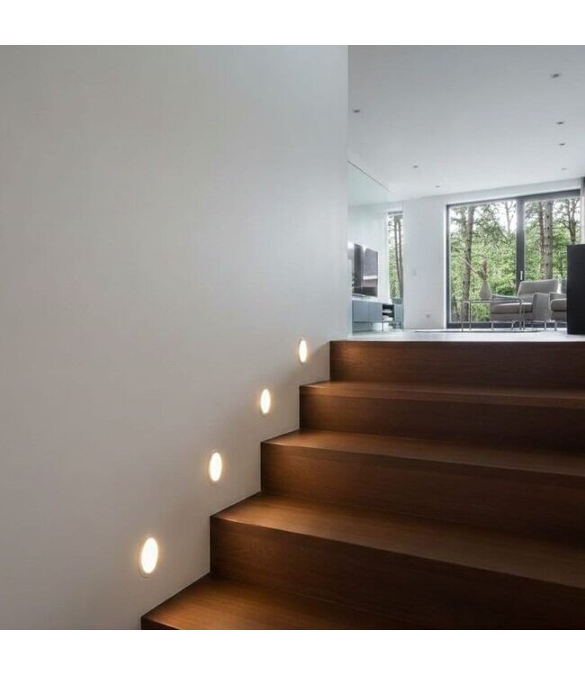Artdelight trimless LED-Einbaustrahler Vivas aus Gips - Weiß