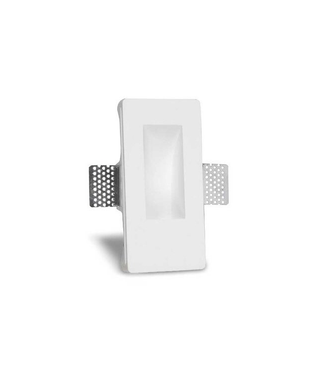 Artdelight trimless LED-Einbaustrahler Pirés aus Gips - Weiß