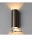 Artdelight Artdelight Runde DALI-LED-Wandleuchte Brody 2 - Dunkel-Antikbronze - Dim-to-Warm