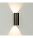 Artdelight Artdelight Runde DALI-LED-Wandleuchte Brody 2 - Dunkel-Antikbronze - Dim-to-Warm