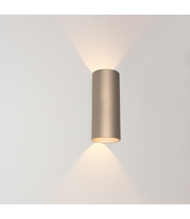 Artdelight Artdelight Runde DALI-LED-Wandleuchte Brody 2 - Champagner - Dim-to-Warm