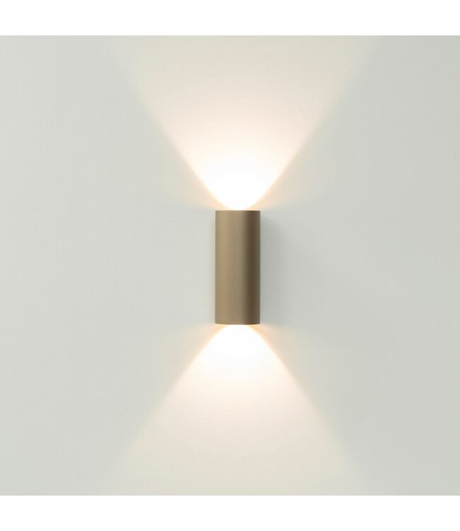 Artdelight Artdelight Runde DALI-LED-Wandleuchte Brody 2 - Champagner - Dim-to-Warm