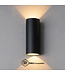 Artdelight Artdelight Runde DALI-LED-Wandleuchte Brody 2 - Schwarz - Dim-to-Warm