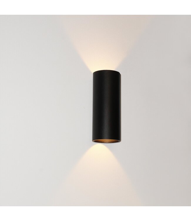 Artdelight Artdelight Runde DALI-LED-Wandleuchte Brody 2 - Schwarz - Dim-to-Warm