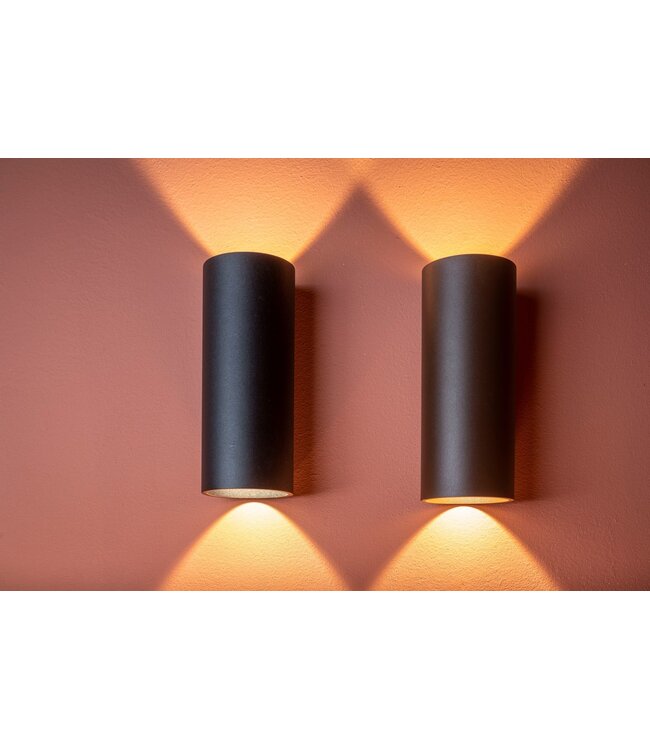 Artdelight Artdelight Runde DALI-LED-Wandleuchte Brody 2 - Schwarz - Dim-to-Warm