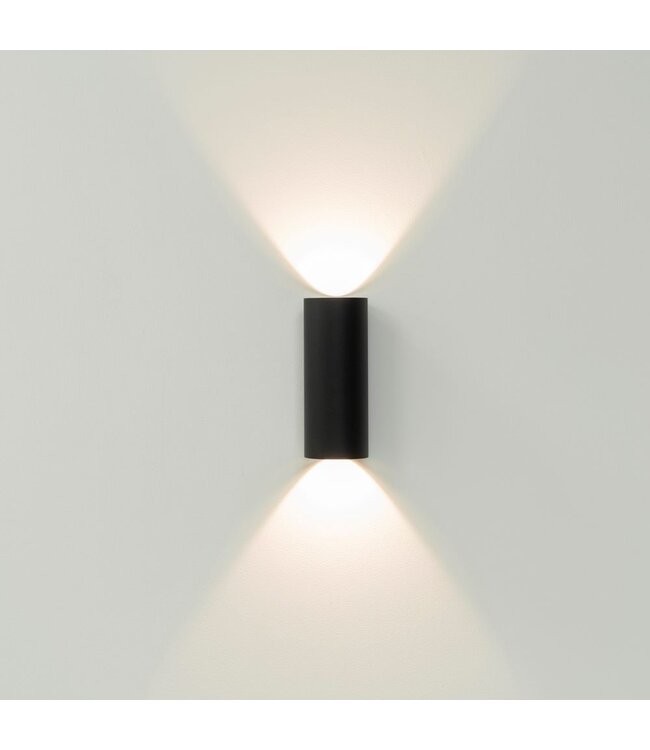 Artdelight Artdelight Runde DALI-LED-Wandleuchte Brody 2 - Schwarz - Dim-to-Warm
