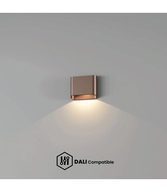 Artdelight DALI-LED-Wandleuchte Diaz 1L - Dunkelbronze